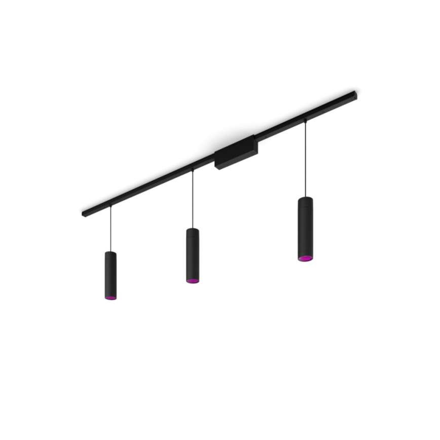 Philips - CONJUNTO 3x Candelabro suspenso para sistema de carril LED RGBW com regulação Hue PERIFO LED/15,6W/230V 2000-6500K