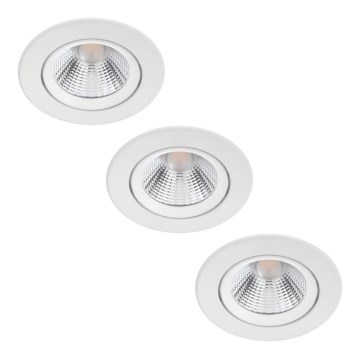 Philips - CONJUNTO 3x Foco de encastrar LED com regulação LED/5,5W/230V 2700K