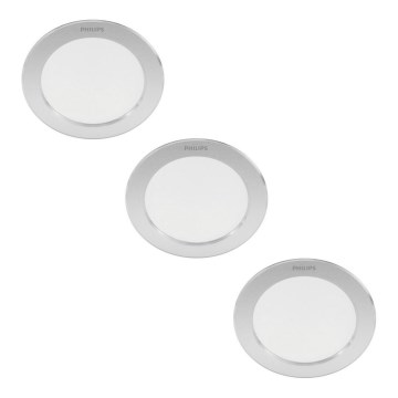 Philips - CONJUNTO 3x Foco de encastrar LED LED/3,5W/230V 2700K