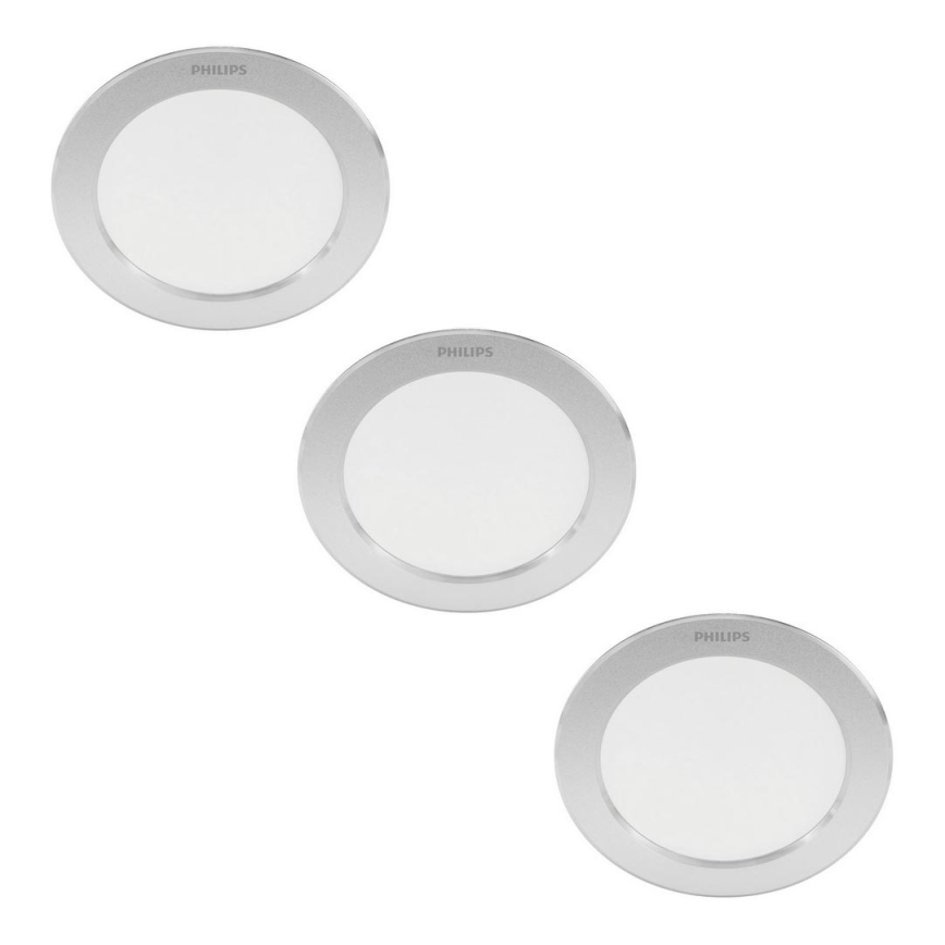Philips - CONJUNTO 3x Foco de encastrar LED LED/3,5W/230V 2700K