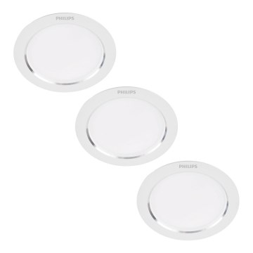 Philips - CONJUNTO 3x Foco de encastrar LED LED/3,5W/230V 3000K
