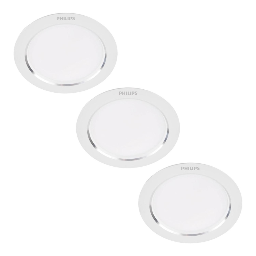 Philips - CONJUNTO 3x Foco de encastrar LED LED/3,5W/230V 3000K