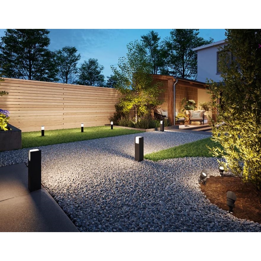 Philips -CONJUNTO 3x Foco exterior LED LED/6W/230V 2700K IP44