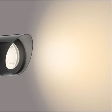 Philips -CONJUNTO 3x Foco exterior LED LED/6W/230V 2700K IP44