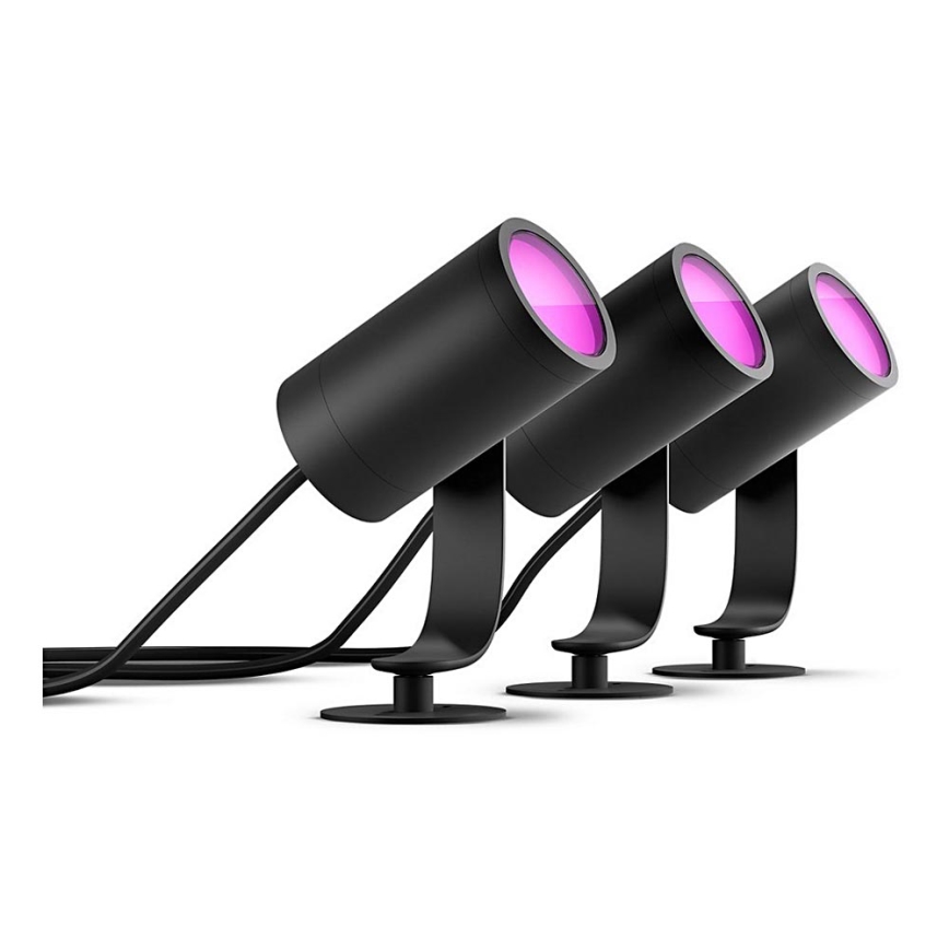 Philips - CONJUNTO 3x Foco LED Hue LILY 3xLED/8W/230V IP65