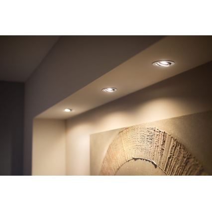 Philips - CONJUNTO 3x Focos LED embutidos com regulação Hue MILLISKIN 1xGU10/4,2W/230 2200-6500K