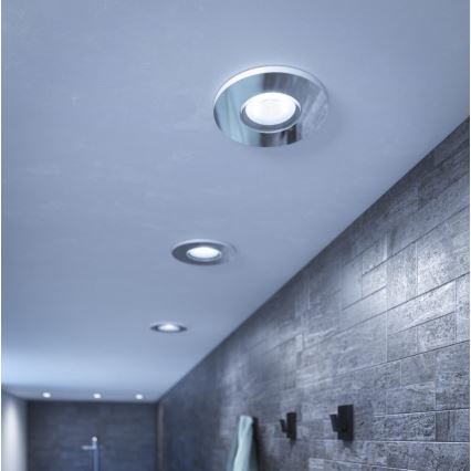 Philips - CONJUNTO 3x Focos LED embutidos para casa de banho LED com regulação Hue ADORE BATHROOM 1xGU10/4,2W/230V 2200-6500K IP44