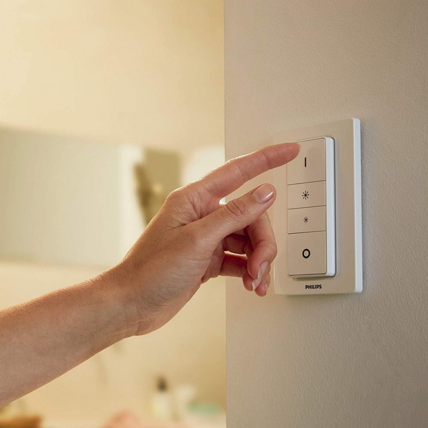 Philips - CONJUNTO 3x Iluminação de casa de banho LED com regulação Hue ADORE 1xGU10/5W/230V IP44 + CR