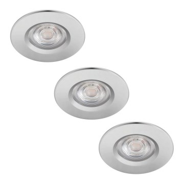 Philips - CONJUNTO 3x Iluminação de casa de banho LED com regulação DIVE LED/5W/230V IP65