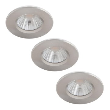 Philips - CONJUNTO 3x Iluminação de casa de banho LED com regulação LED/5,5W/230V 2700K IP65