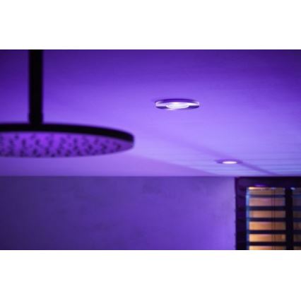 Philips - CONJUNTO 3x Iluminação de casa de banho LED RGB com regulação Hue XAMENTO 1xGU10/5,7W/230V IP44