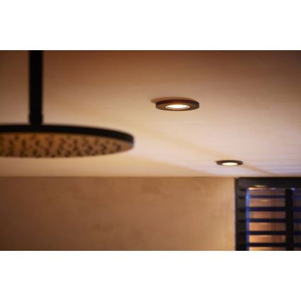 Philips-CONJUNTO 3x Iluminação embutida de casa de banho LED RGBW com regulação Hue XAMENTO 1xGU10/5,7W/230V