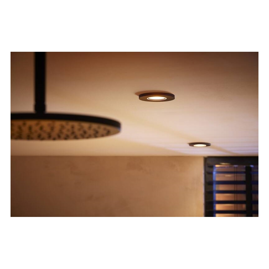 Philips-CONJUNTO 3x Iluminação embutida de casa de banho LED RGBW com regulação Hue XAMENTO 1xGU10/5,7W/230V