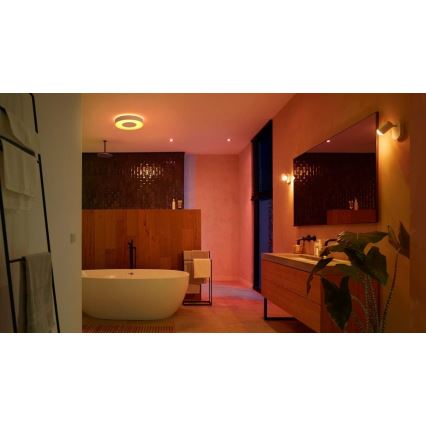 Philips-CONJUNTO 3x Iluminação embutida de casa de banho LED RGBW com regulação Hue XAMENTO 1xGU10/5,7W/230V