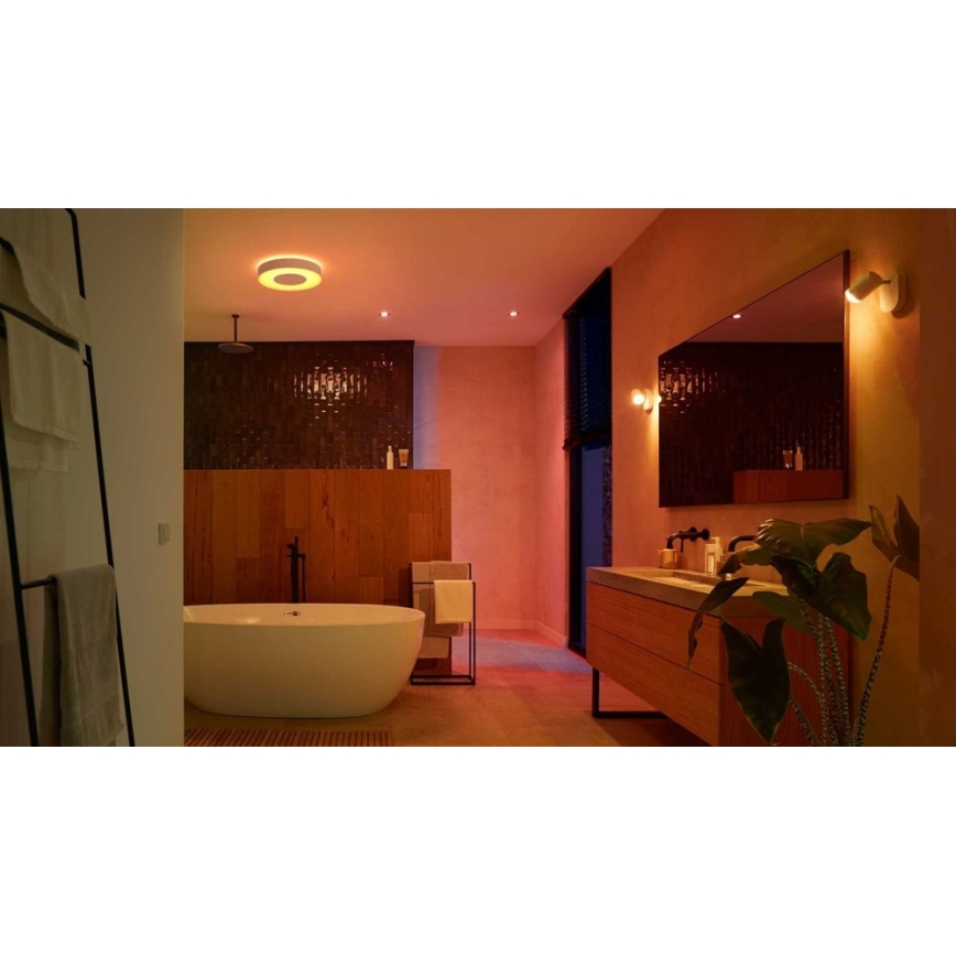 Philips-CONJUNTO 3x Iluminação embutida de casa de banho LED RGBW com regulação Hue XAMENTO 1xGU10/5,7W/230V