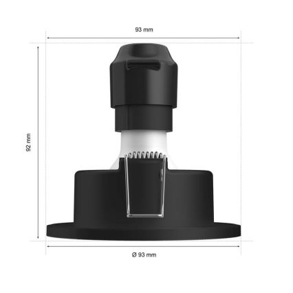 Philips-CONJUNTO 3x Iluminação embutida de casa de banho LED RGBW com regulação Hue XAMENTO 1xGU10/5,7W/230V