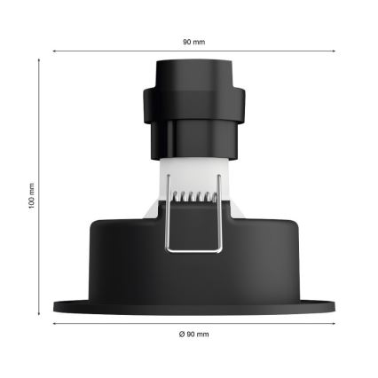 Philips - CONJUNTO 3x Iluminação embutida LED RGB com regulação Hue CENTURA 1xGU10/5,7W/230V 2000-6500K