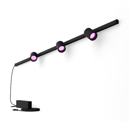 Philips- CONJUNTO 3x Iluminação para sistema de carril LED RGB com regulação Hue PERIFO LED RGB/15,6W/230V 2000-6500K