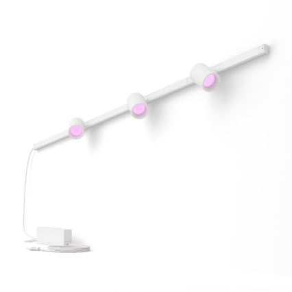 Philips- CONJUNTO 3x Iluminação para sistema de carril LED RGB com regulação Hue PERIFO LED RGB/15,6W/230V 2000-6500K