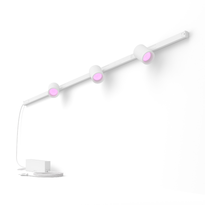 Philips- CONJUNTO 3x Iluminação para sistema de carril LED RGB com regulação Hue PERIFO LED RGB/15,6W/230V 2000-6500K