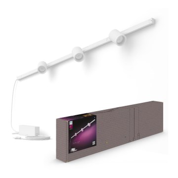 Philips- CONJUNTO 3x Iluminação para sistema de carril LED RGB com regulação Hue PERIFO LED RGB/15,6W/230V 2000-6500K