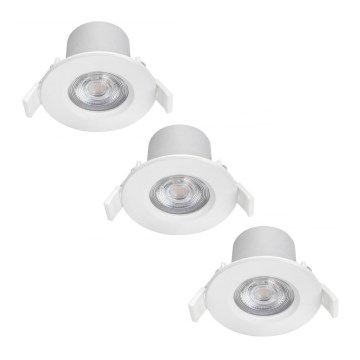 Philips - CONJUNTO 3x Iluminações de casa de banho LED com regulação LED/5W/230V 2,700K IP65