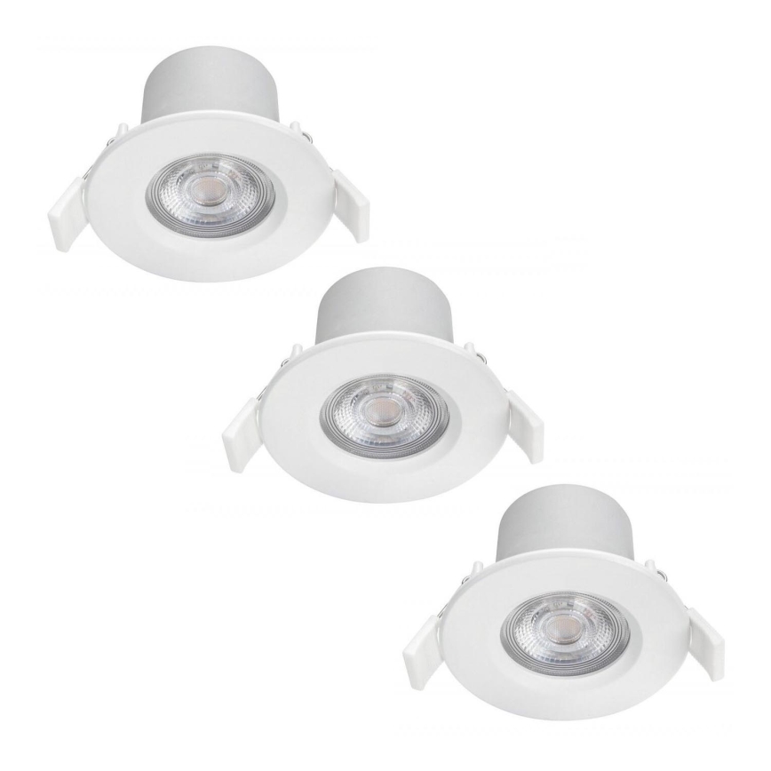 Philips - CONJUNTO 3x Iluminações de casa de banho LED com regulação LED/5W/230V 2,700K IP65