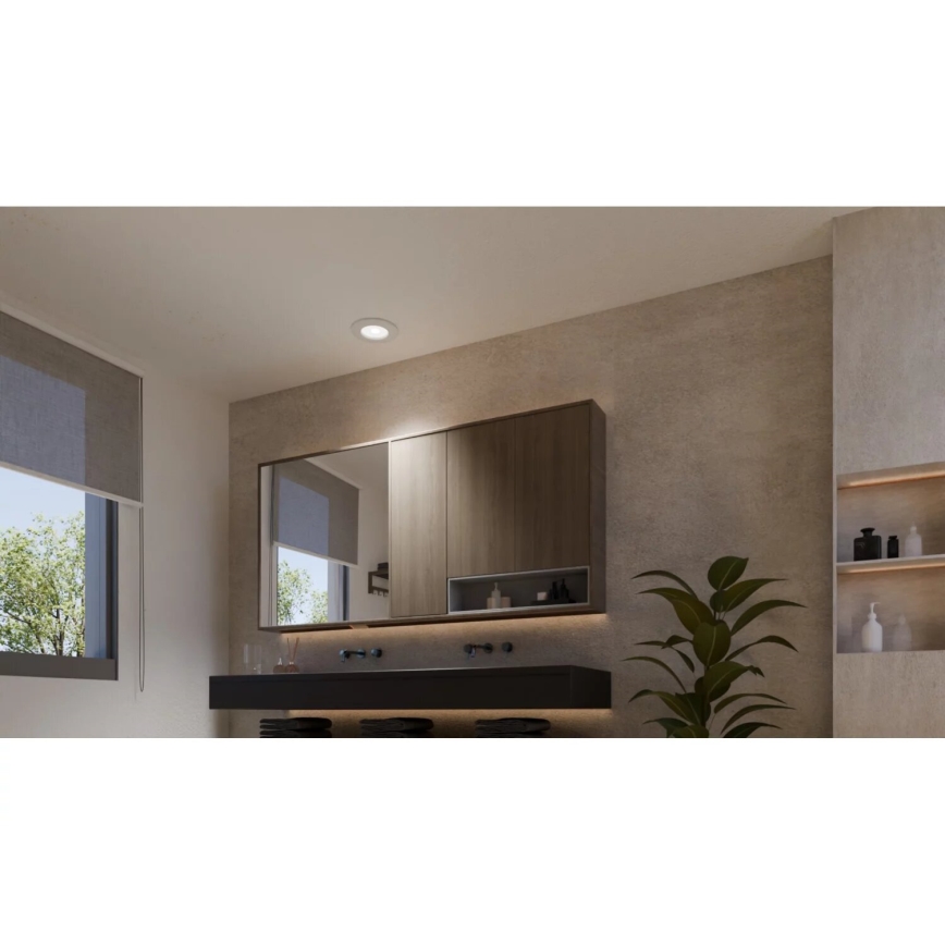 Philips - CONJUNTO 3x Focos de encastrar LED RGBW para casa de banho com regulação Hue SLIM LED/8,3W/230V IP44 2000-6500K