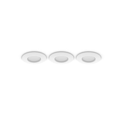 Philips - CONJUNTO 3x Focos de encastrar LED RGBW para casa de banho com regulação Hue SLIM LED/8,3W/230V IP44 2000-6500K