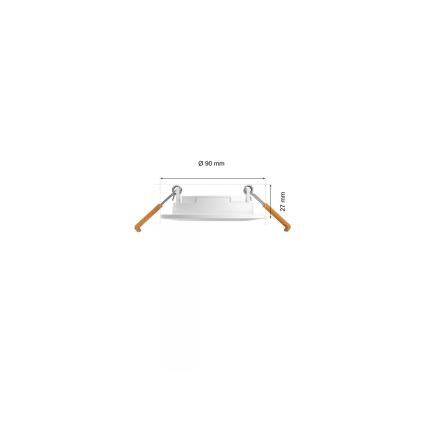 Philips - CONJUNTO 3x Focos de encastrar LED RGBW para casa de banho com regulação Hue SLIM LED/8,3W/230V IP44 2000-6500K