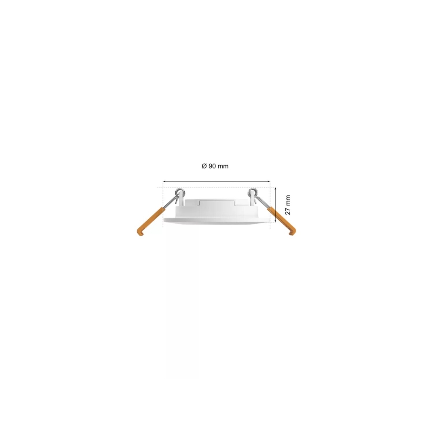 Philips - CONJUNTO 3x Focos de encastrar LED RGBW para casa de banho com regulação Hue SLIM LED/8,3W/230V IP44 2000-6500K