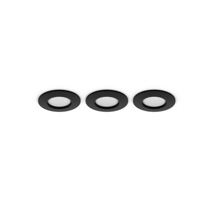 Philips - CONJUNTO 3x Focos de encastrar LED RGBW para casa de banho com regulação Hue SLIM LED/8,3W/230V IP44 2000-6500K