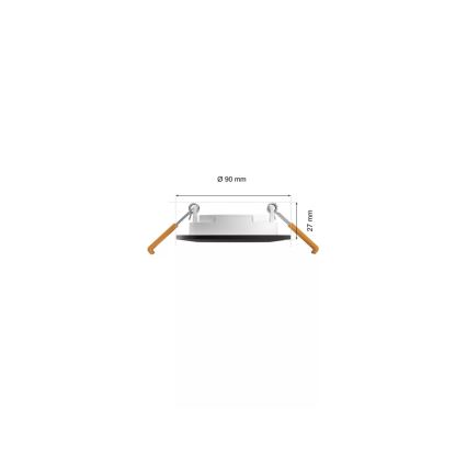 Philips - CONJUNTO 3x Focos de encastrar LED RGBW para casa de banho com regulação Hue SLIM LED/8,3W/230V IP44 2000-6500K