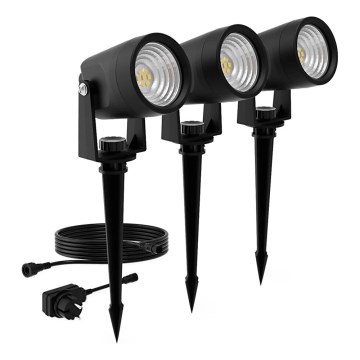 Philips -CONJUNTO 3x Iluminações para exterior LED GARDENLINK REUEL LED/1,5W/230V 2700K IP44