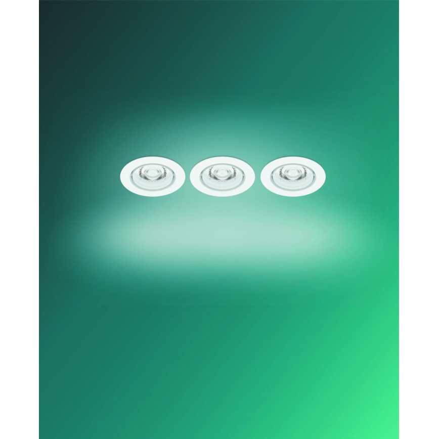 Philips -CONJUNTO 3xFoco de encastrar LED IMPALA Warm Glow LED/6W/230V
