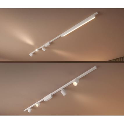 Philips  - CONJUNTO 4xIluminação para sistema de carril LED RGB com regulação Hue PERIFO LED RGB/20,8W/230V 2000-6500K