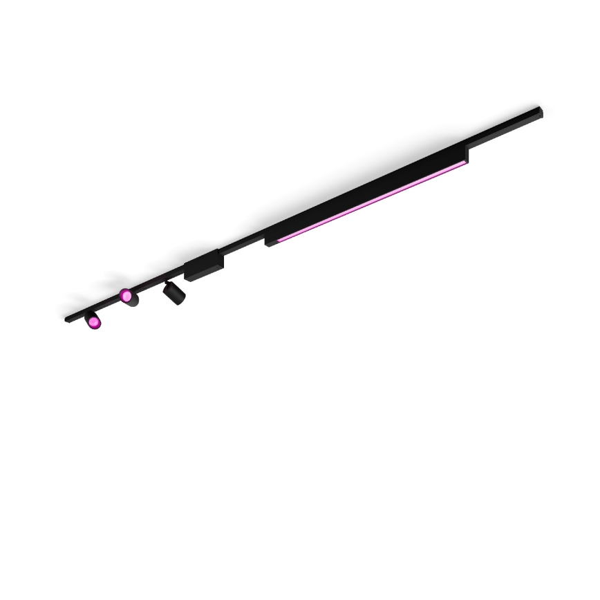 Philips- CONJUNTO 4xIluminação para sistema de carril LED RGB com regulação Hue PERIFO LED RGB/44,6W/230V 2000-6500K