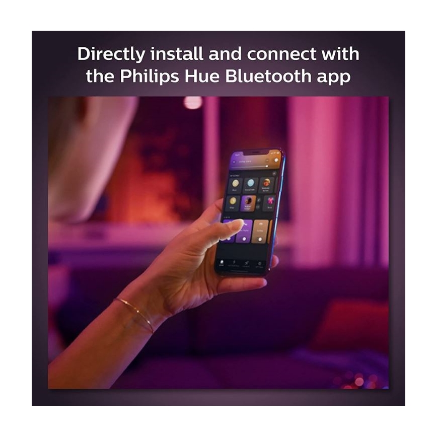 Philips- CONJUNTO 4xIluminação para sistema de carril LED RGB com regulação Hue PERIFO LED RGB/44,6W/230V 2000-6500K