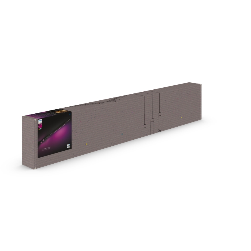 Philips- CONJUNTO 4xIluminação para sistema de carril LED RGB com regulação Hue PERIFO LED RGB/44,6W/230V 2000-6500K
