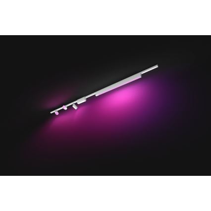 Philips- CONJUNTO 4xIluminação para sistema de carril LED RGB com regulação Hue PERIFO LED RGB/44,6W/230V 2000-6500K