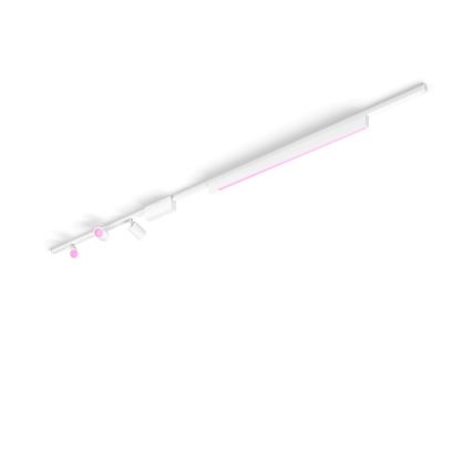 Philips- CONJUNTO 4xIluminação para sistema de carril LED RGB com regulação Hue PERIFO LED RGB/44,6W/230V 2000-6500K