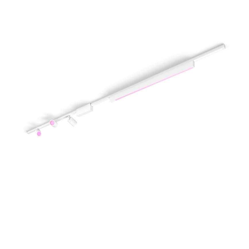 Philips- CONJUNTO 4xIluminação para sistema de carril LED RGB com regulação Hue PERIFO LED RGB/44,6W/230V 2000-6500K