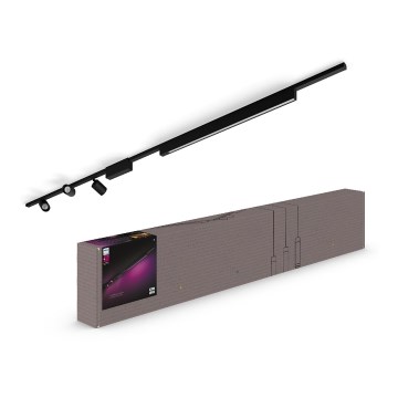 Philips- CONJUNTO 4xIluminação para sistema de carril LED RGB com regulação Hue PERIFO LED RGB/44,6W/230V 2000-6500K