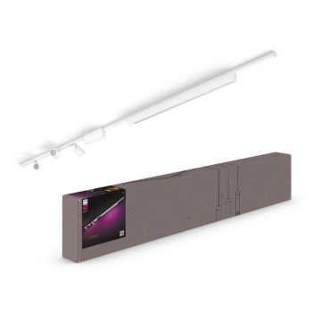 Philips- CONJUNTO 4xIluminação para sistema de carril LED RGB com regulação Hue PERIFO LED RGB/44,6W/230V 2000-6500K