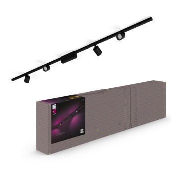 Philips  - CONJUNTO 4xLED RGB Foco com regulação para sistema de carril Hue PERIFO LED/20,8W/230V 2000-6500K