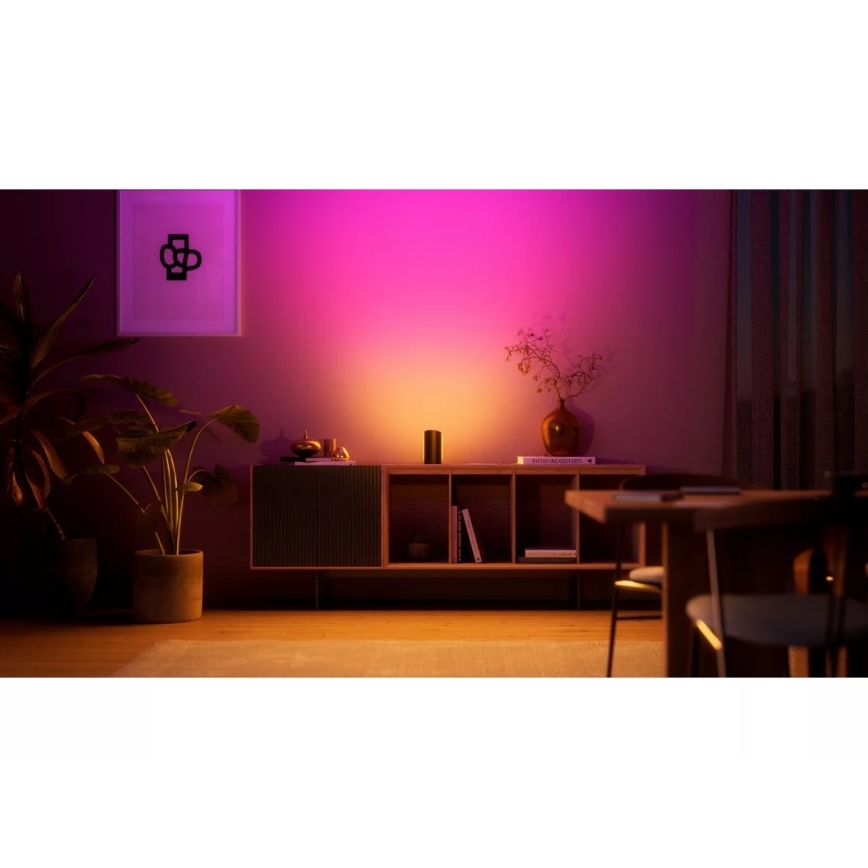 Philips - Conjunto de 2 projetores LED RGBW dimerizáveis Hue PLAY LED/20W/230V 2000–6500K preto