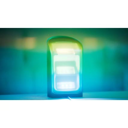 Philips - Conjunto de 2 projetores LED RGBW dimerizáveis Hue PLAY LED/20W/230V 2000–6500K preto