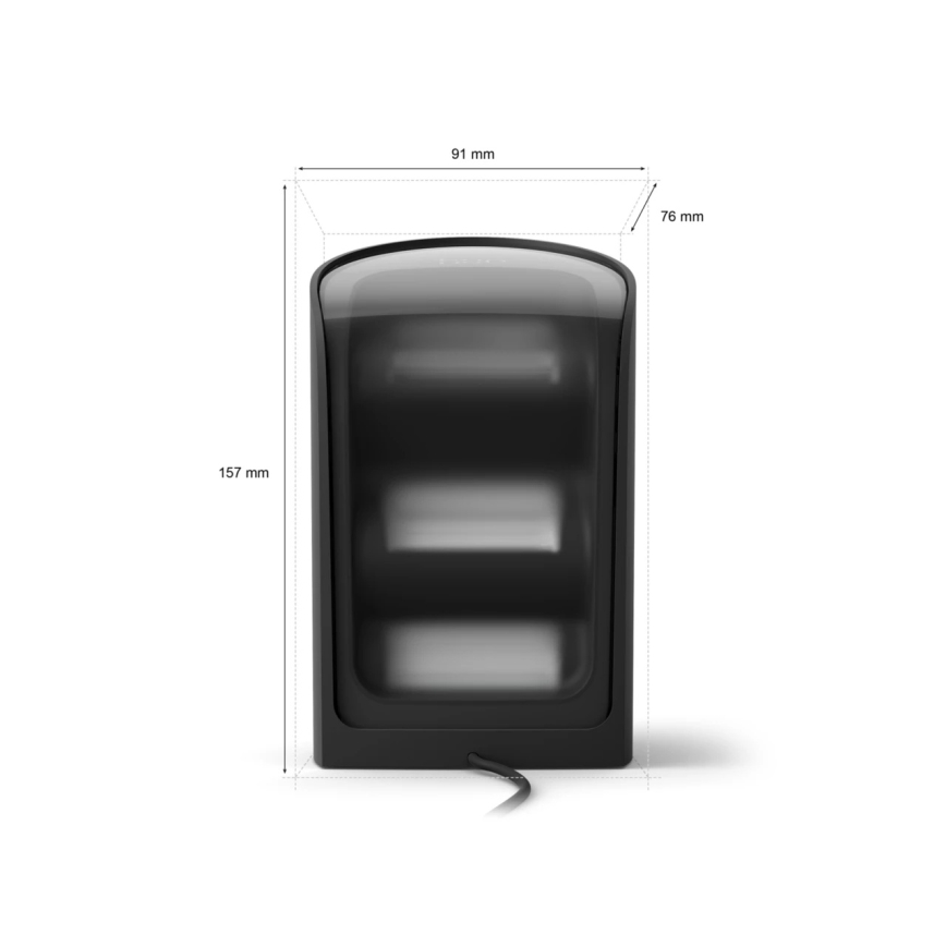 Philips - Conjunto de 2 projetores LED RGBW dimerizáveis Hue PLAY LED/20W/230V 2000–6500K preto