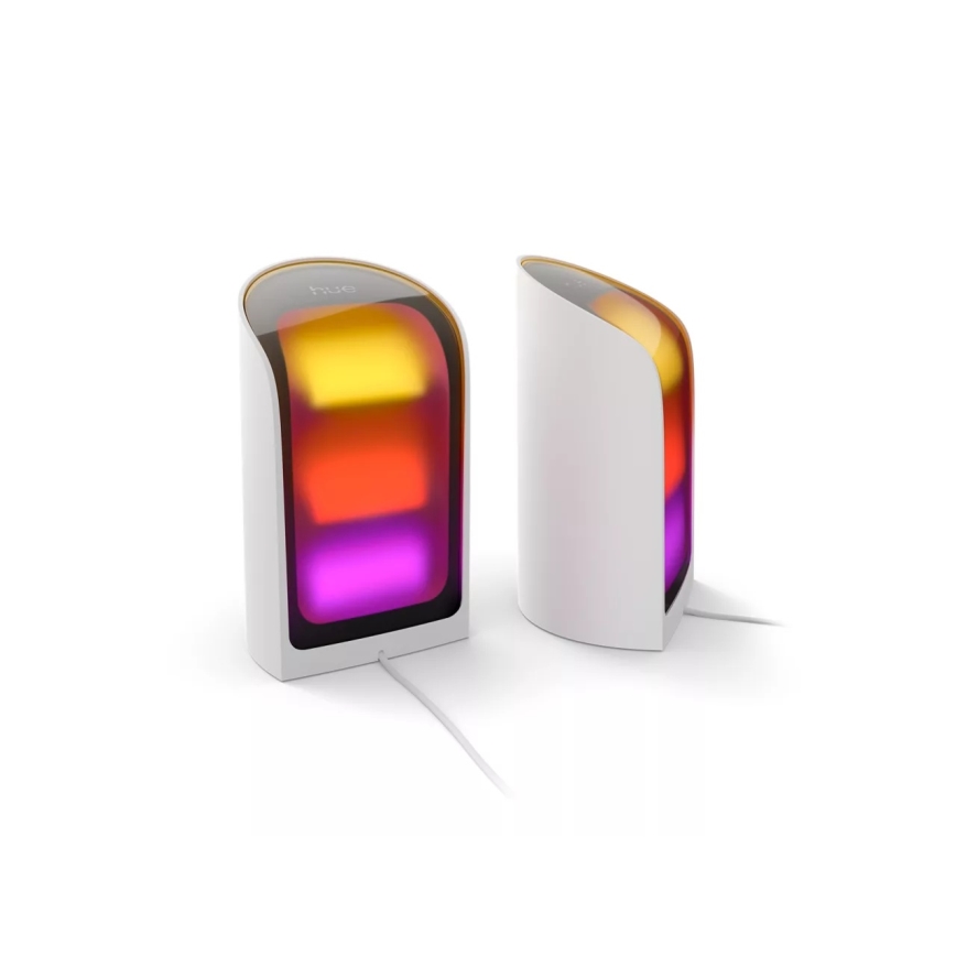 Philips - Conjunto 2x refletores de projeção reguláveis LED RGBW Hue PLAY LED/20W/230V 2000–6500K branco