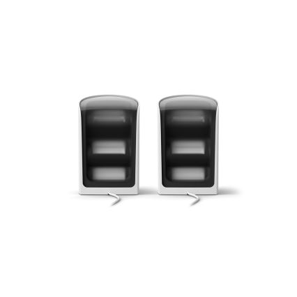 Philips - Conjunto 2x refletores de projeção reguláveis LED RGBW Hue PLAY LED/20W/230V 2000–6500K branco